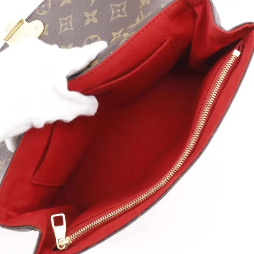 LOUIS VUITTON Authentic Brown Monogram Canvas Shoulder Bag